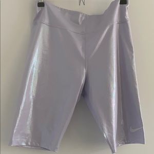 Iridescent Nike biker shorts